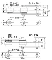 Delrin Series Chains - DS-1113 CHAIN - PLAIN_2