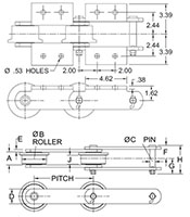 Roller-Conveyor-Chains---B663R-CHAIN---K2-ATTACHMENT_2