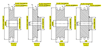 No. 40 - 1/2" Pitch - Multiple Strand Sprockets-2