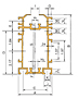 DOUBLE PLUS® Aluminum Guide Rail-C2050VRP-R3H