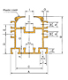 DOUBLE PLUS® Aluminum Guide Rail-C2060VRP-R4K