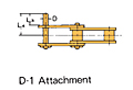 Double Pitch Chain Attachment with Large Plastic Rollers D-1