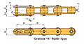 Plastic Sleeve Chain "R" Roller Type